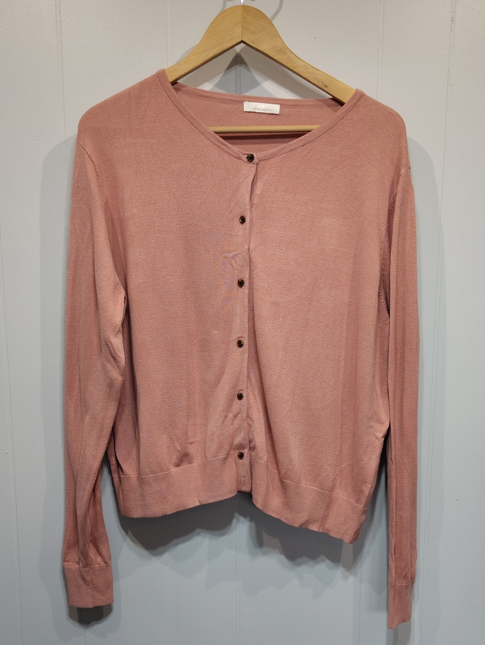 H&M Pink Button-Front Women's Cardigan
